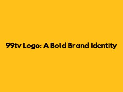 99tv Logo: A Bold Brand Identity