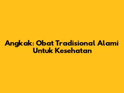 Angkak: Obat Tradisional Alami Untuk Kesehatan