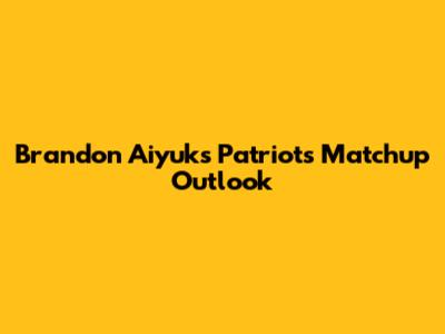 Brandon Aiyuk's Patriots Matchup Outlook