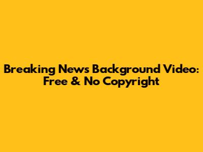 Breaking News Background Video: Free & No Copyright
