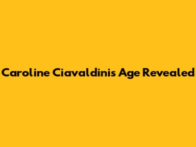 Caroline Ciavaldini's Age Revealed