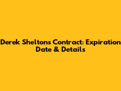 Derek Shelton's Contract: Expiration Date & Details