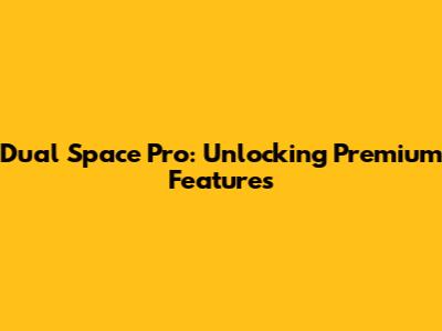 Dual Space Pro: Unlocking Premium Features