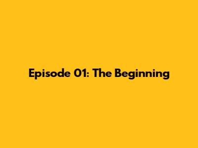 Episode 01: The Beginning