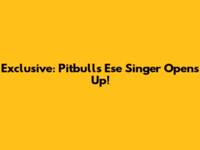 Exclusive: Pitbull's 'Ese' Singer Opens Up!