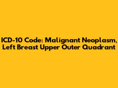 ICD-10 Code: Malignant Neoplasm, Left Breast Upper Outer Quadrant