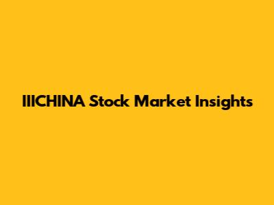 IIICHINA Stock Market Insights