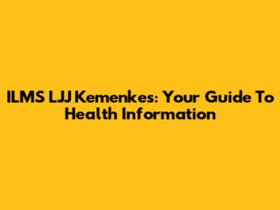 ILMS LJJ Kemenkes: Your Guide To Health Information