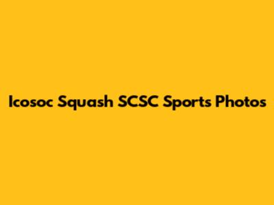 Icosoc Squash SCSC Sports Photos