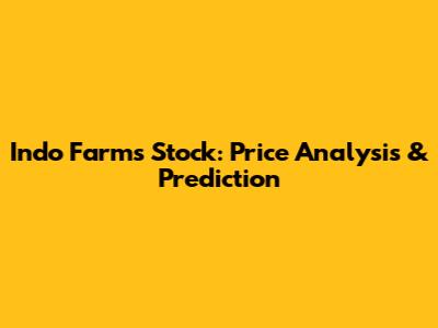 Indo Farms Stock: Price Analysis & Prediction