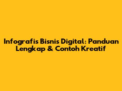 Infografis Bisnis Digital: Panduan Lengkap & Contoh Kreatif