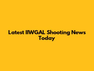 Latest IIWGAL Shooting News Today