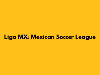 Liga MX: Mexican Soccer League