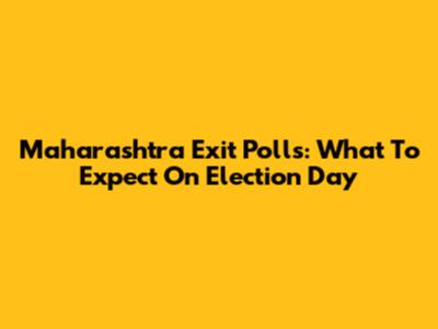 Maharashtra Exit Polls: What To Expect On Election Day