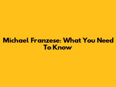Michael Franzese: What You Need To Know
