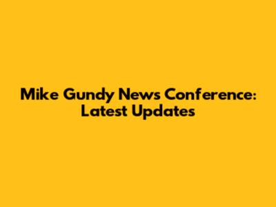 Mike Gundy News Conference: Latest Updates