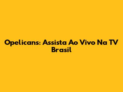 Opelicans: Assista Ao Vivo Na TV Brasil