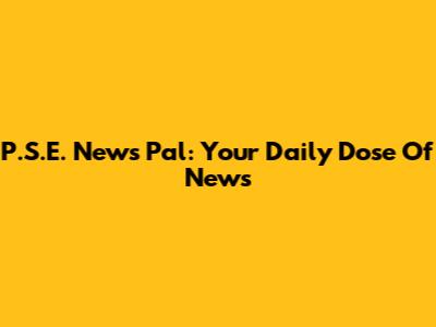 P.S.E. News Pal: Your Daily Dose Of News