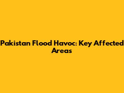 Pakistan Flood Havoc: Key Affected Areas