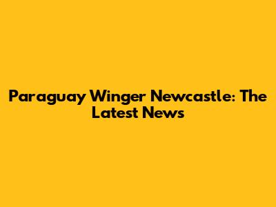Paraguay Winger Newcastle: The Latest News