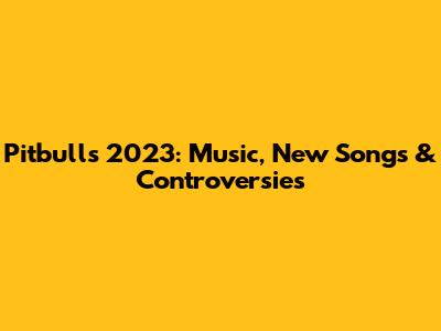 Pitbull's 2023: Music, New Songs & Controversies