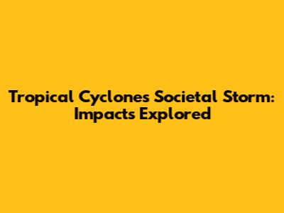 Tropical Cyclone's Societal Storm: Impacts Explored