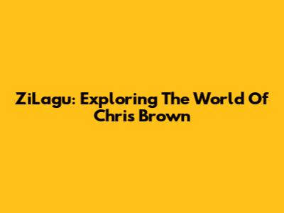 ZiLagu: Exploring The World Of Chris Brown